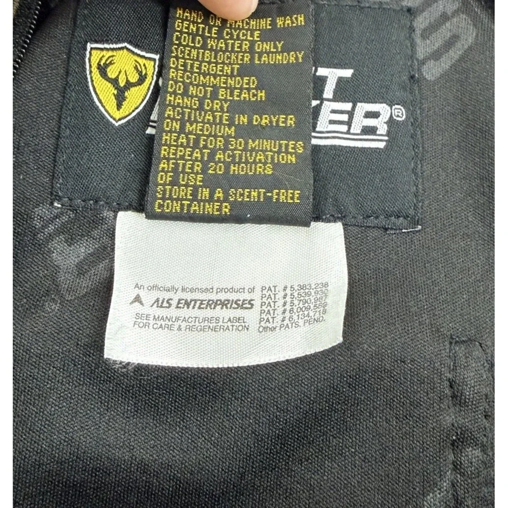 Scent Blocker 1/4‎ Zip Mens Camo Pullover Jacket Size Large